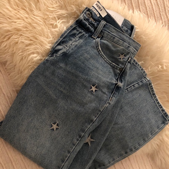 SOLD Pistola Charlie Star Embroidery HighRise Straight - Picture 4 of 4